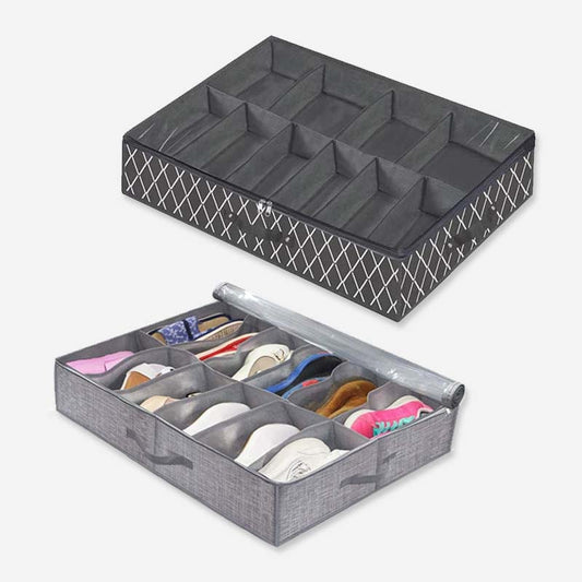 Foldable Under Bed Shoe Storage Organizer